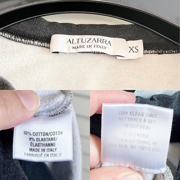 Authentic Altuzarra $895 Abstract Dark Grey and Maroon Sweatshirt - Picture 9 of 9